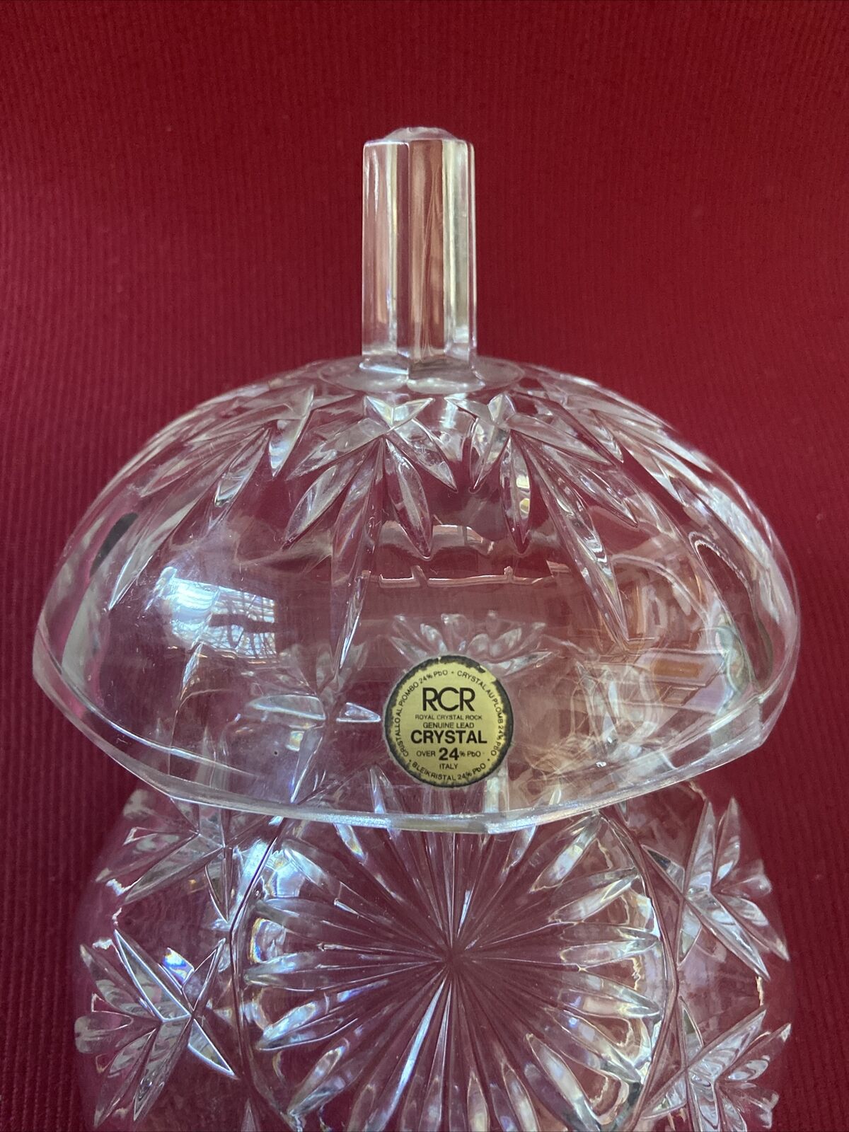 RCR Royal Crustal Rock Vase en cristal de plomb véritable