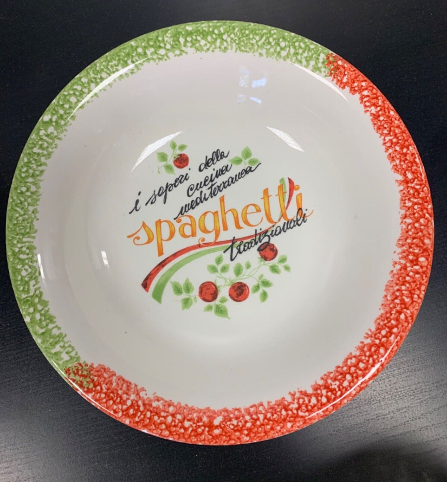 Piatto ceramica spaghetti Made in Italy