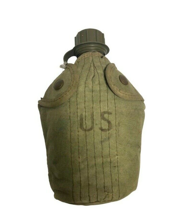 Ancienne bouteille d'eau militaire de guerre américaine