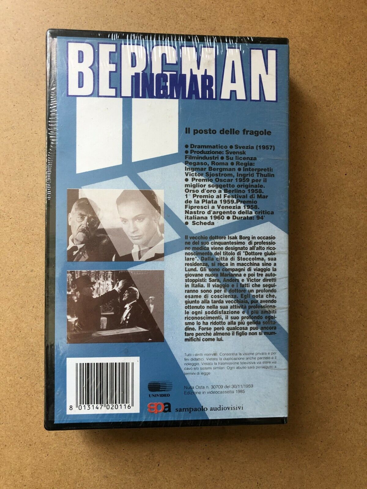 BERGMAN IL POSTO DELLE FRAGOLE VHS