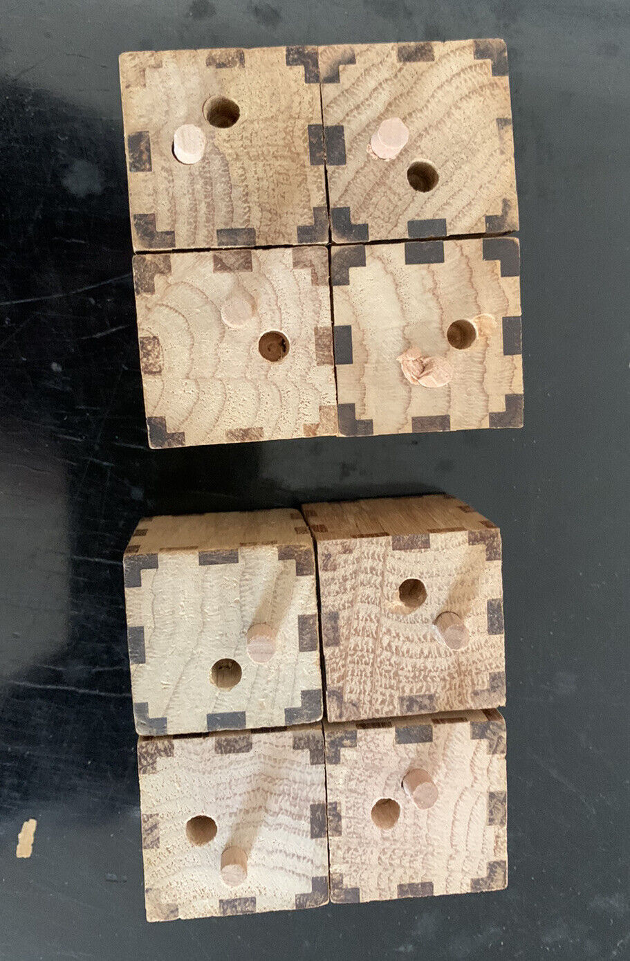 Cube wooden puzzle