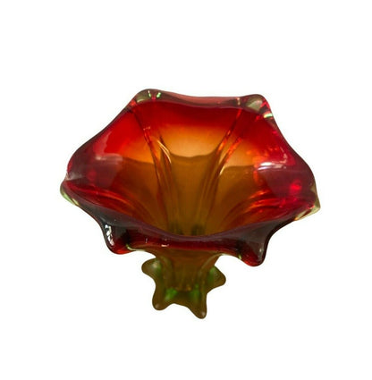 Vase en verre de Murano coloré