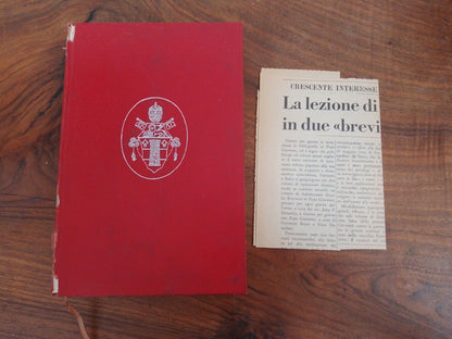 Bréviaire de Papa Giovanni, Garzanti, 1966 + Article Vintage