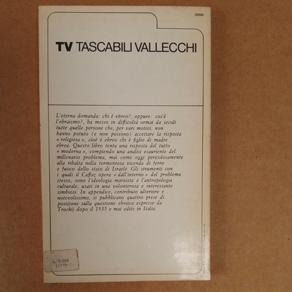 Ugo Caffaz Le nazionalità ebraiche  Vallecchi Tascabili 44TV  1974 1a ed.