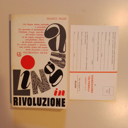 Language in revolution by Franco Fochi, Feltrinelli - 1966 - 1st edition.