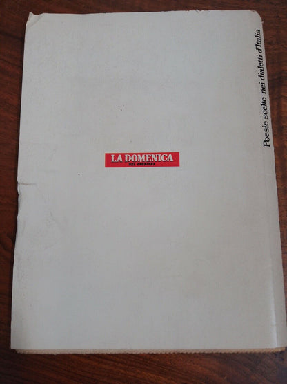 Poesie Scelte nei Dialetti d'Italia, Bolelli - La Domenica del Corriere, 1984