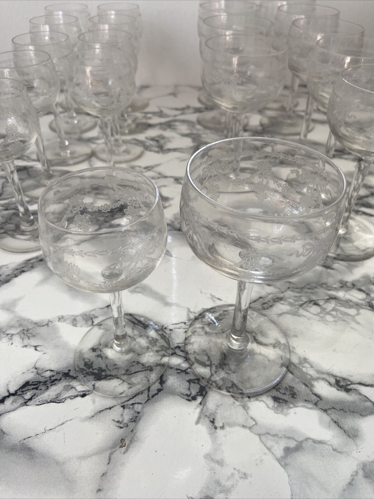 Verres en cristal traité (lot de 10 pièces)