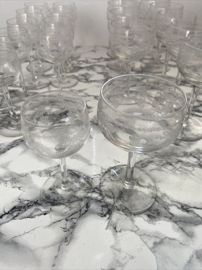 Verres en cristal traité (lot de 10 pièces)