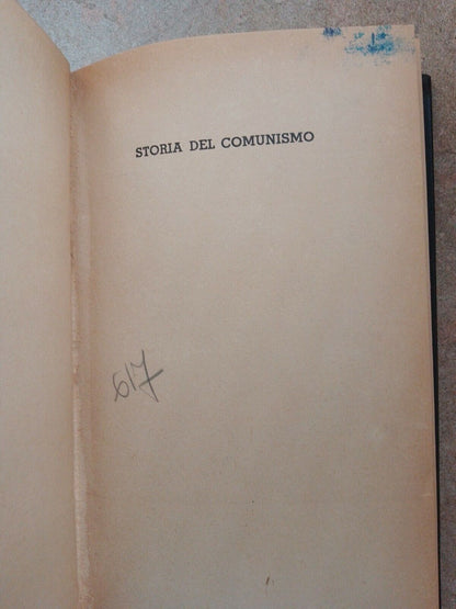 Storia del Comunismo, G.Perticone, f.lli Bocca, 1939