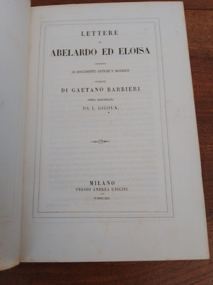 Lettres d'Héloïse et Abélard, Version de G. Barbieri, Ed. Ubicini 1841