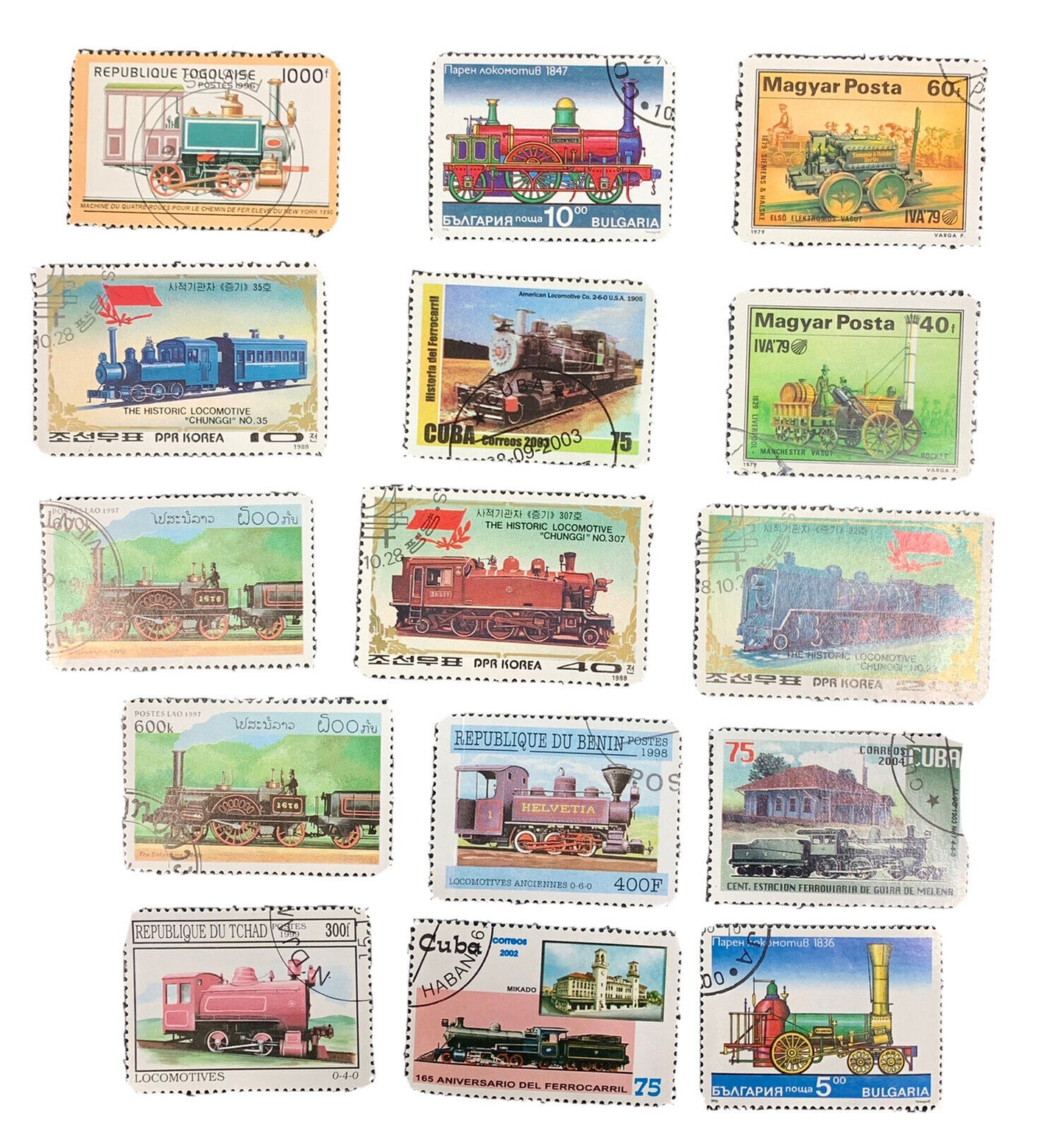 15 francobolli dal mondo
