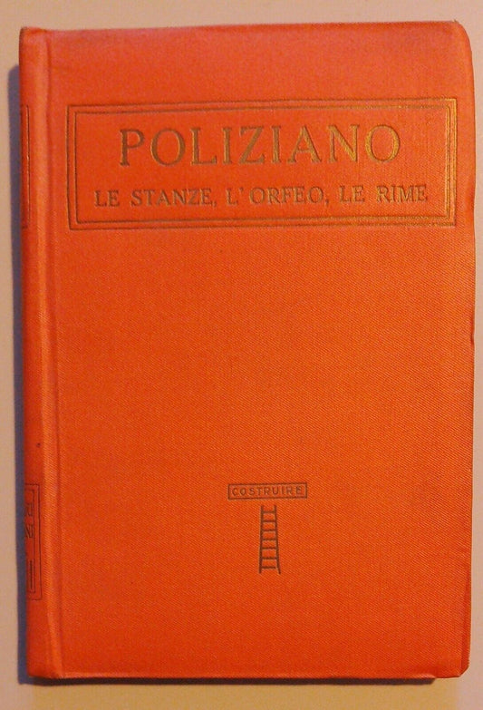 Les Stanze, Orphée et les comptines, Angelo Poliziano, Institut éditorial italien