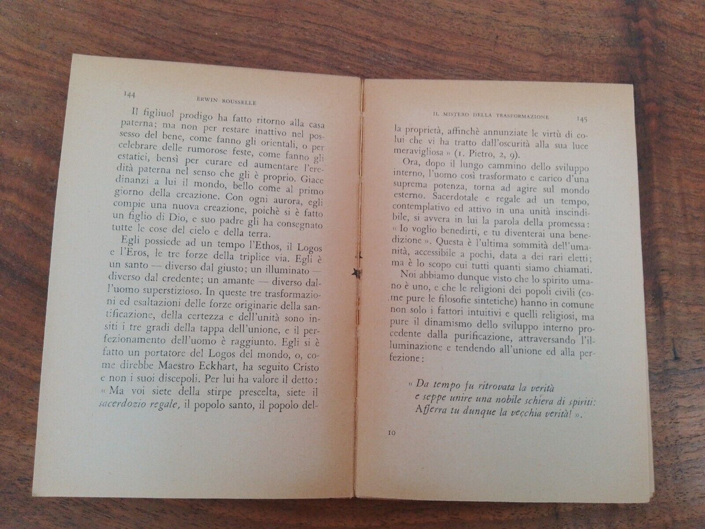 Le mystère de la Transformation, E. Rousselle, F.lli Bocca 1944