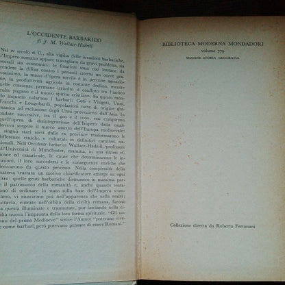 JM Wallace - Hadrill "L'Ouest barbare 400 - 1000" Mondadori 1963