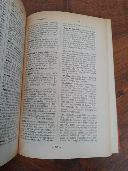 Dictionnaire grammatical, Cappellini, éd. Sormani, 1957