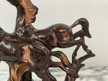Arte e antiquariato - oggettistica - Statua cavalli rampanti Porcellana
