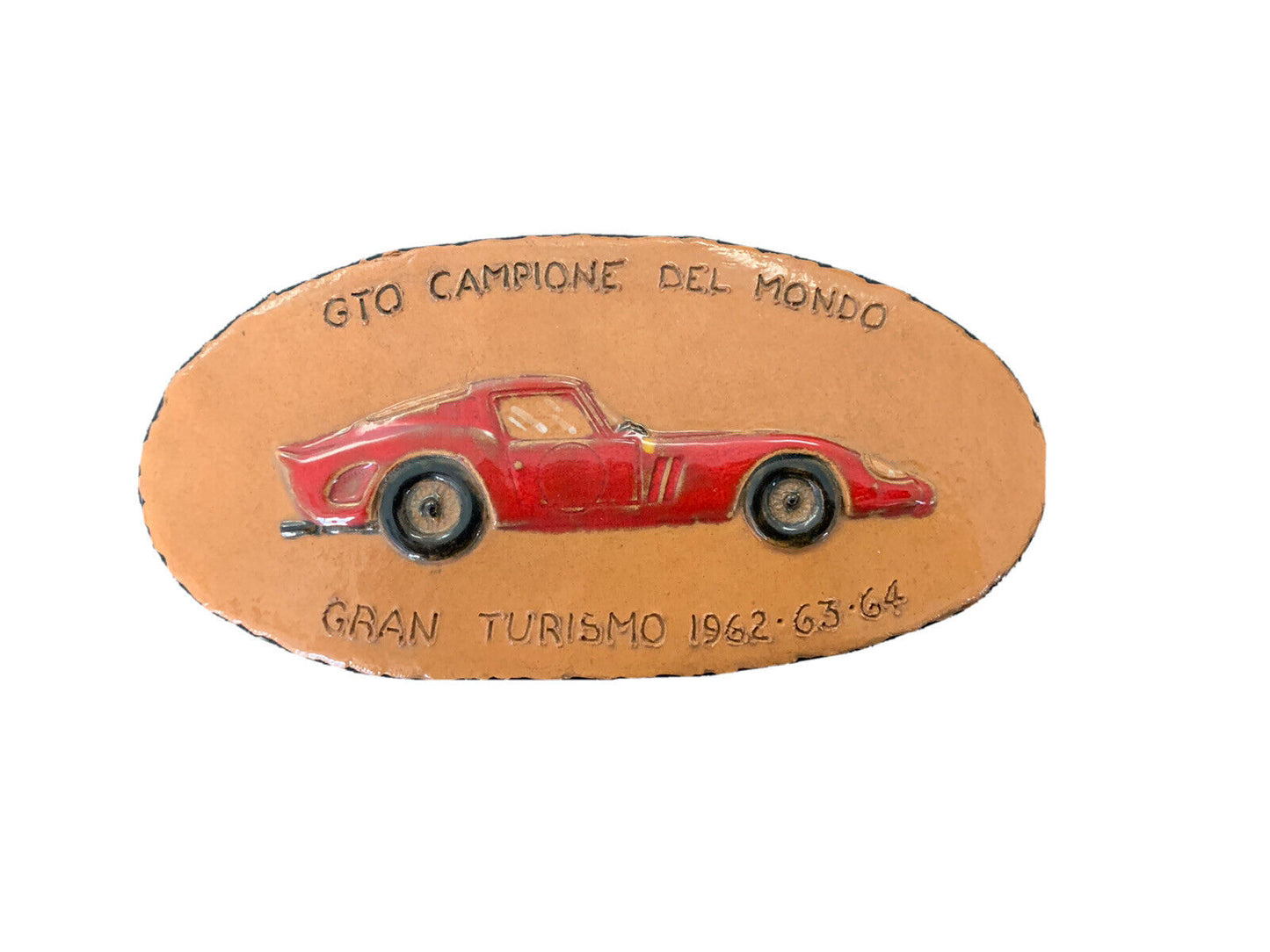 Targa fatta a mano GTO campione del mondo 1962-63-64