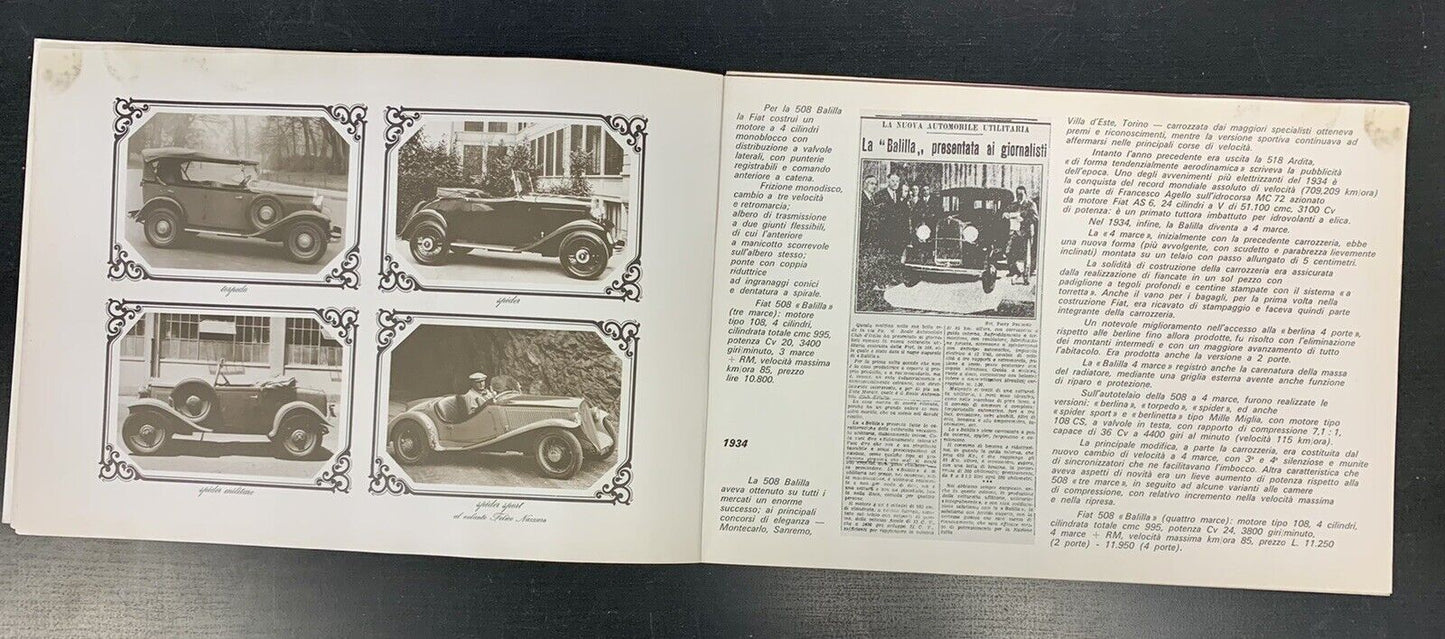 Catalogo anni 70 Fiat dalla 508 alla 128