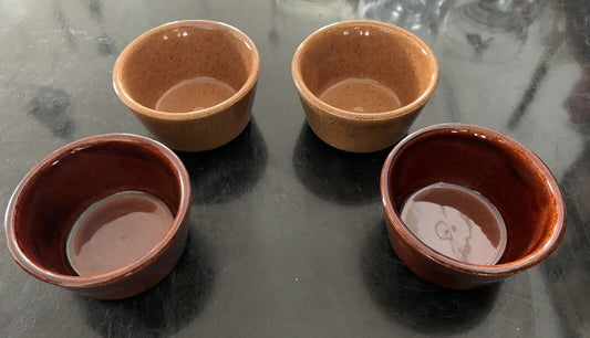 Set da 4 ciotole in ceramica colorata