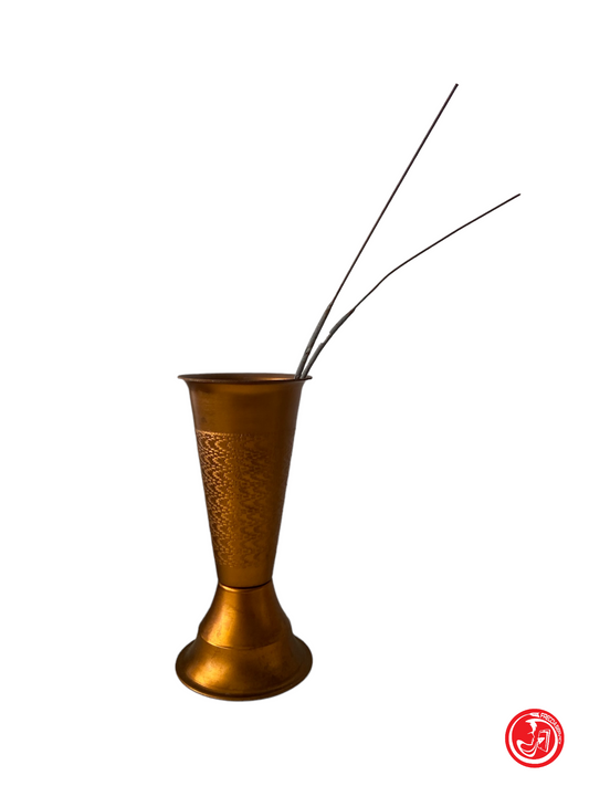 Copper flower vase