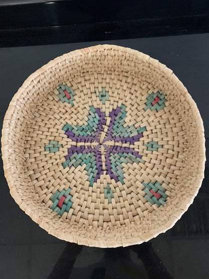 Wicker storage basket