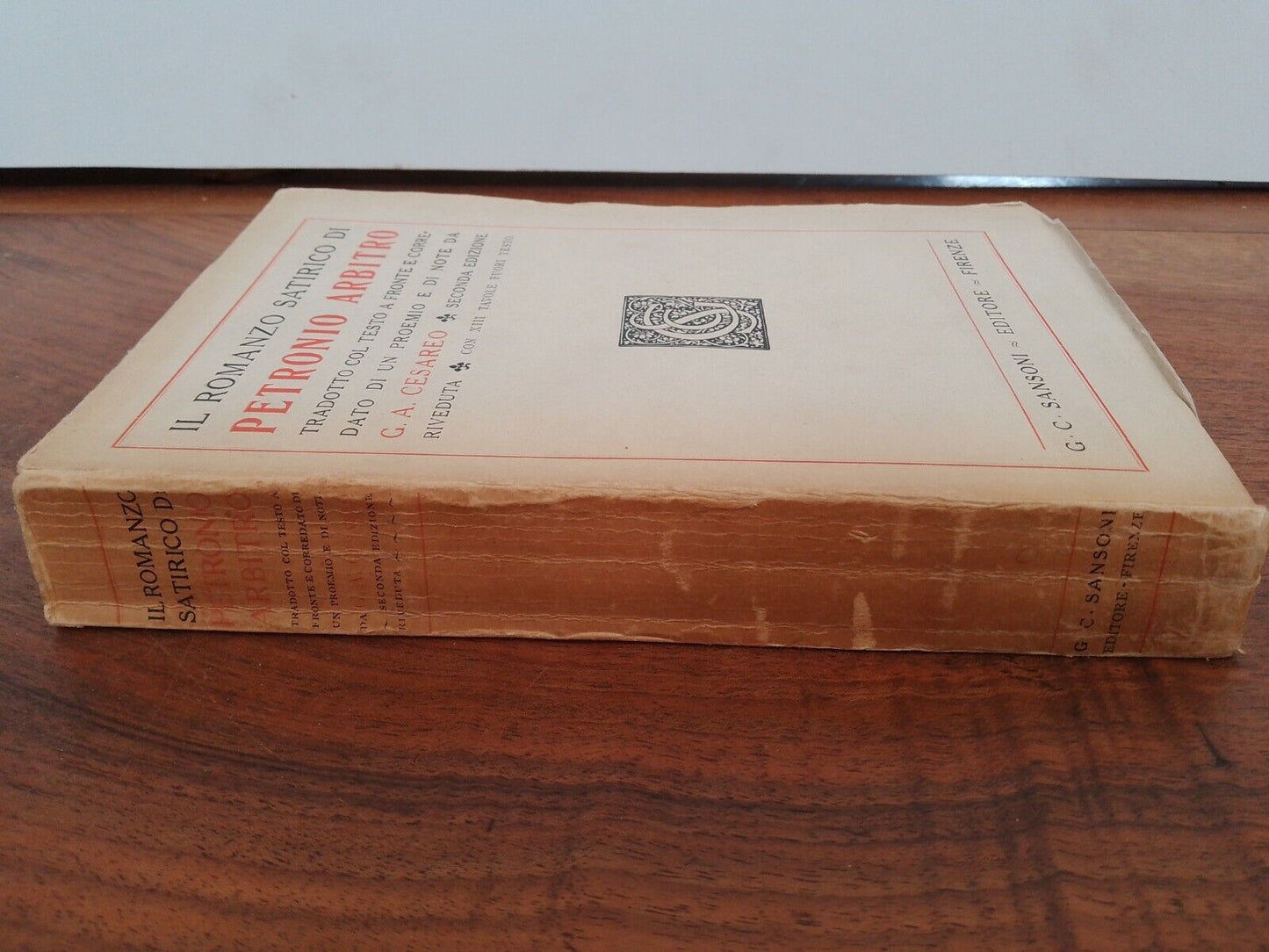 Le roman satirique de Petronio Arbitro, Sansoni, 1930 + article