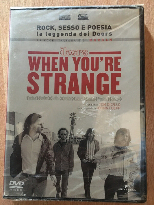 THE DOORS WHEN YOU'RE STRANGE RARE DVD EDITION SALE ITALY SEALED -MORGAN