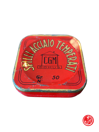 Scatola di latta vintage CGM Domus