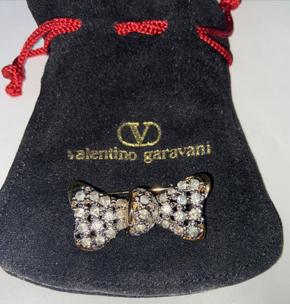 Broche à nœud vintage Valentino