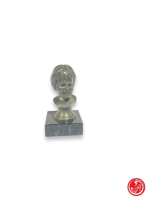 Small statue with marble base 