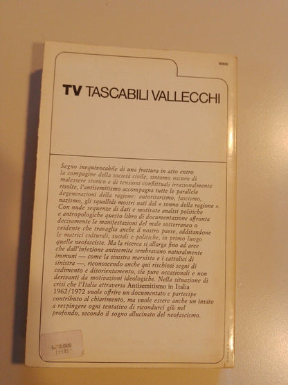 Di Nola ANTISEMITISMO IN ITALIA 1962/1972 Vallecchi