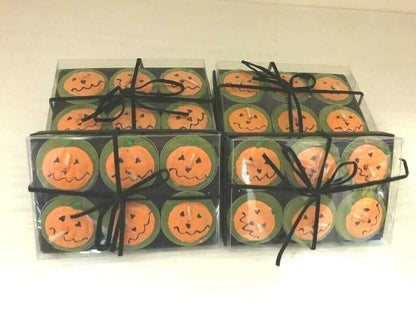 PUMPKIN HALLOWEEN CANDLES SET OF 6 PIECES