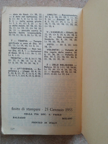 Le Saint Évangile, avec notes catéchétiques, Ed. Paoline, 1955