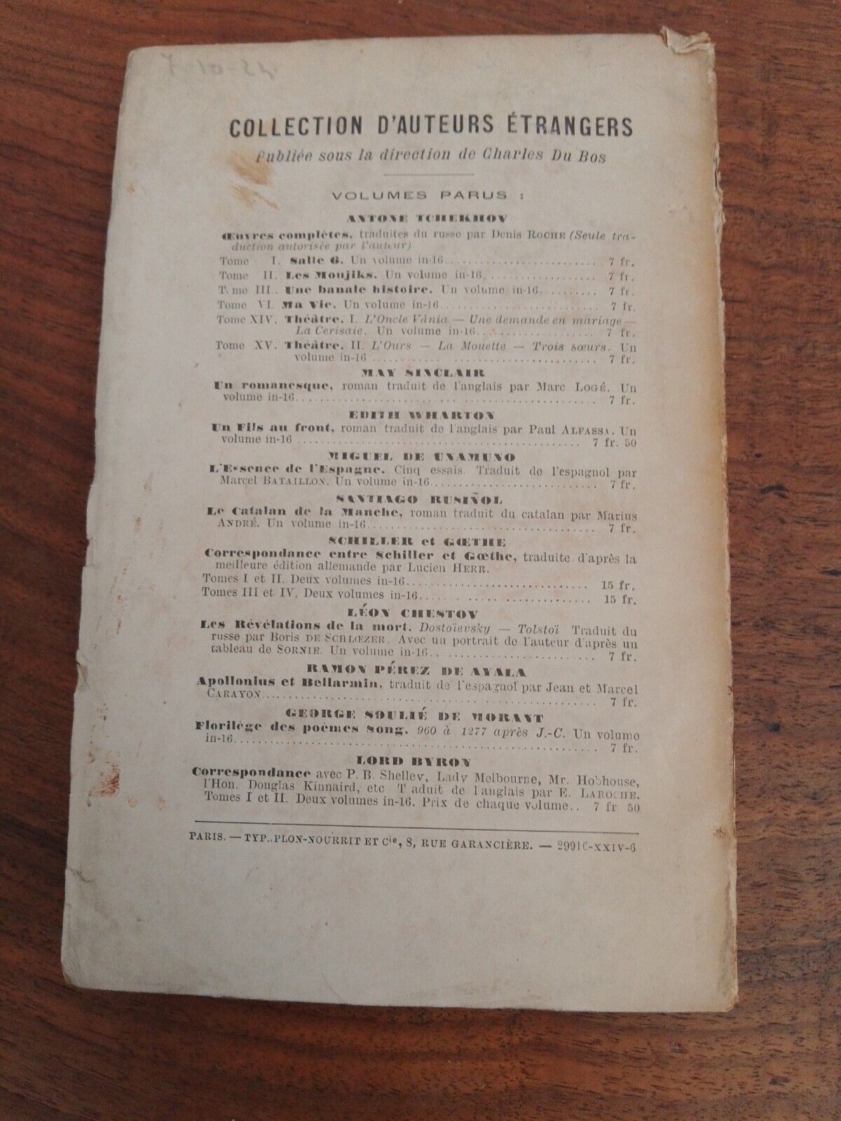 Le marchand de secrets - R. Auernheimer - libraire Plon 1924