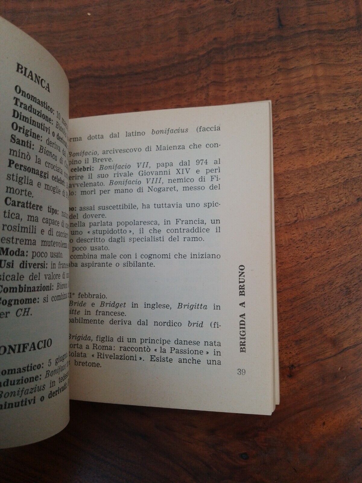 I nomi, come sceglierli?, Marabout Flash, 1961