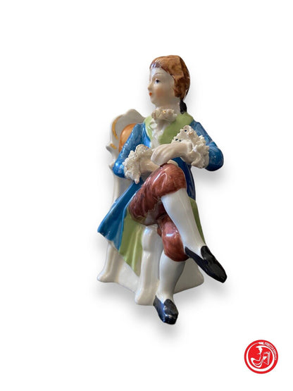 Capodimonte ceramic statue 