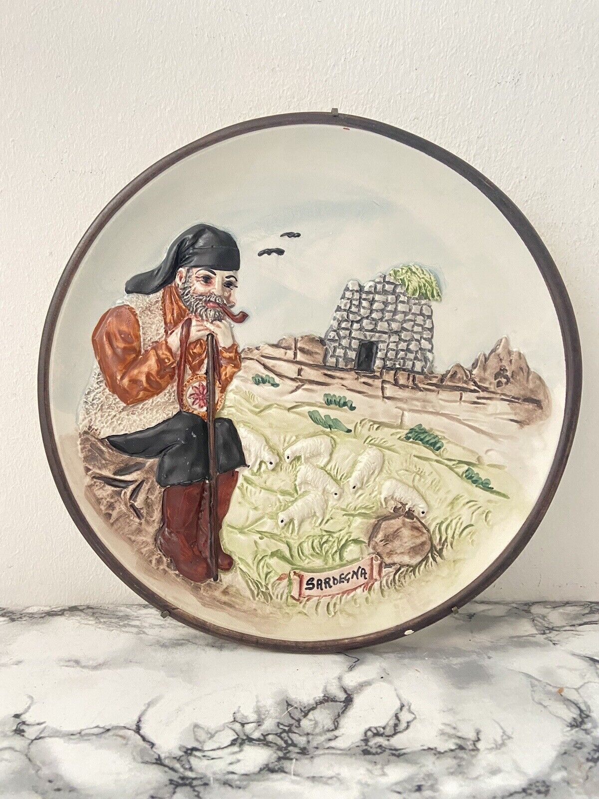 Hand Painted Plate Sardinia