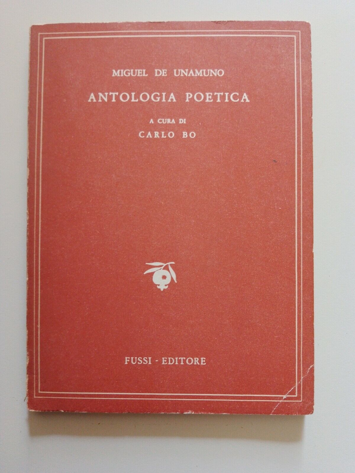 POETIC ANTHOLOGY, M.DE UNAMUNO ed. FUSSI 1949