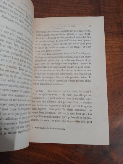 Maurice De Guerin, Journal lettres et poems, par Trebutien, 1872