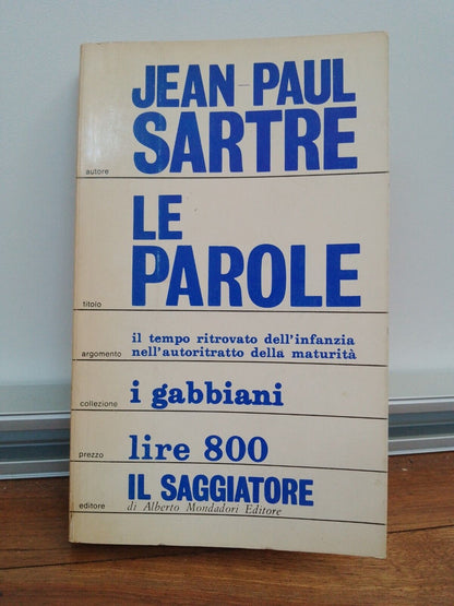 LE PAROLE - J. P. SARTRE, IL SAGGIATORE 1968 "I GABBIANI"