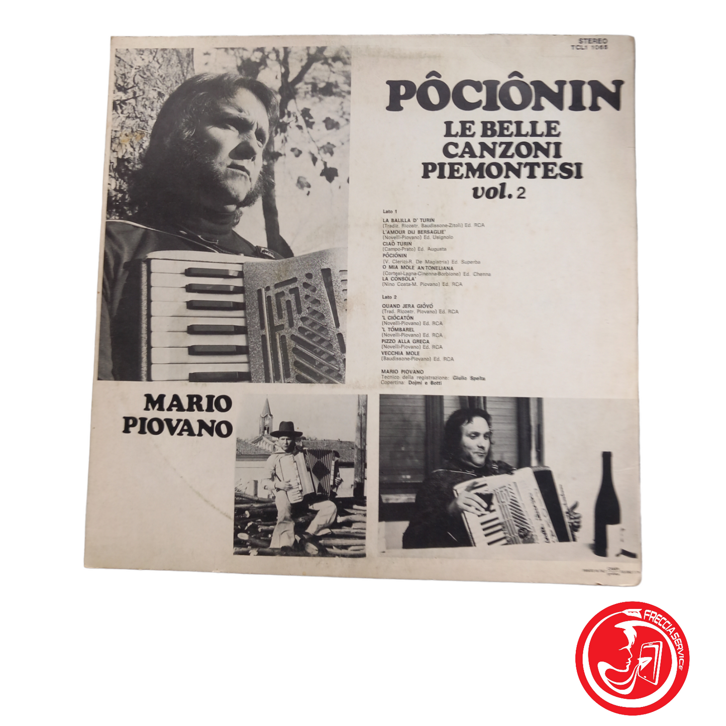 MARIO PIOVANO pocionin THE BEAUTIFUL PIEDMONT SONGS vol. 2