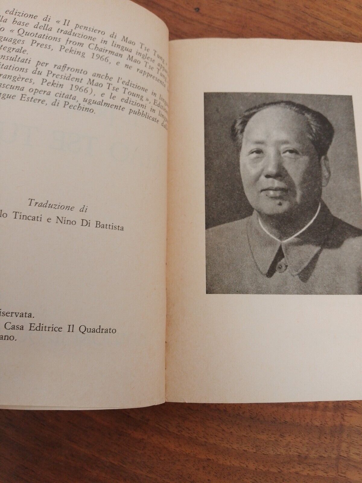 Il Pensiero di Mao Tse Tung, Il libro delle Guardie Rosse, ed. Il quadrato 1967