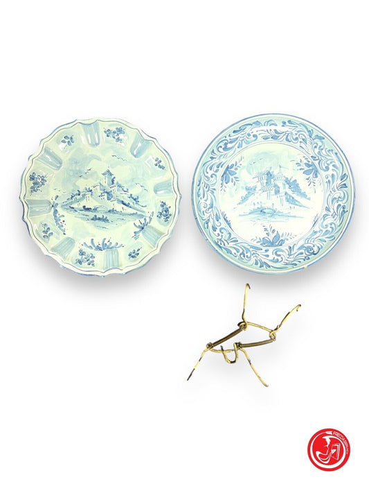 Pair of Ernan Albisola ceramic plates 