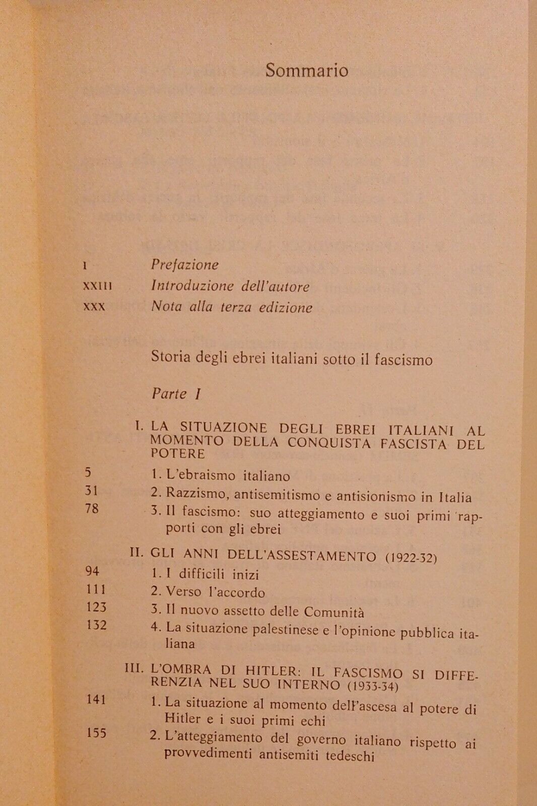 Renzo De Felice, HISTOIRE DES JUIFS ITALIENS SOUS LE FASCISME, vol. I/II, 1977