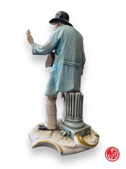 Statua in ceramica Capodimonte - falegname