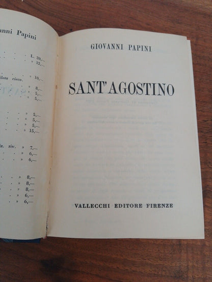 Saint Augustin - G. Papini - Vallecchi Ed. 1929