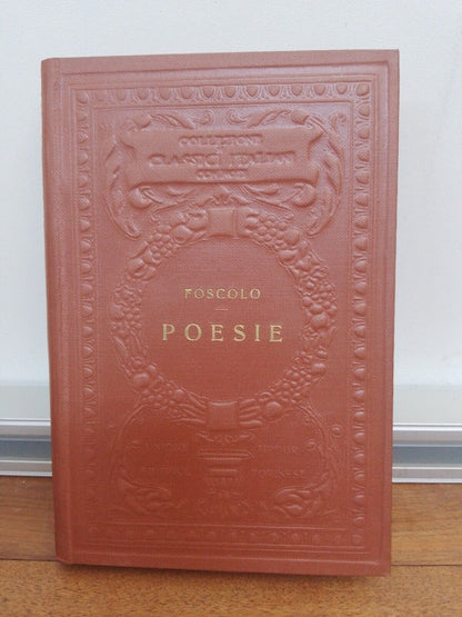 Poesie, U. Foscolo, UTET, 1925