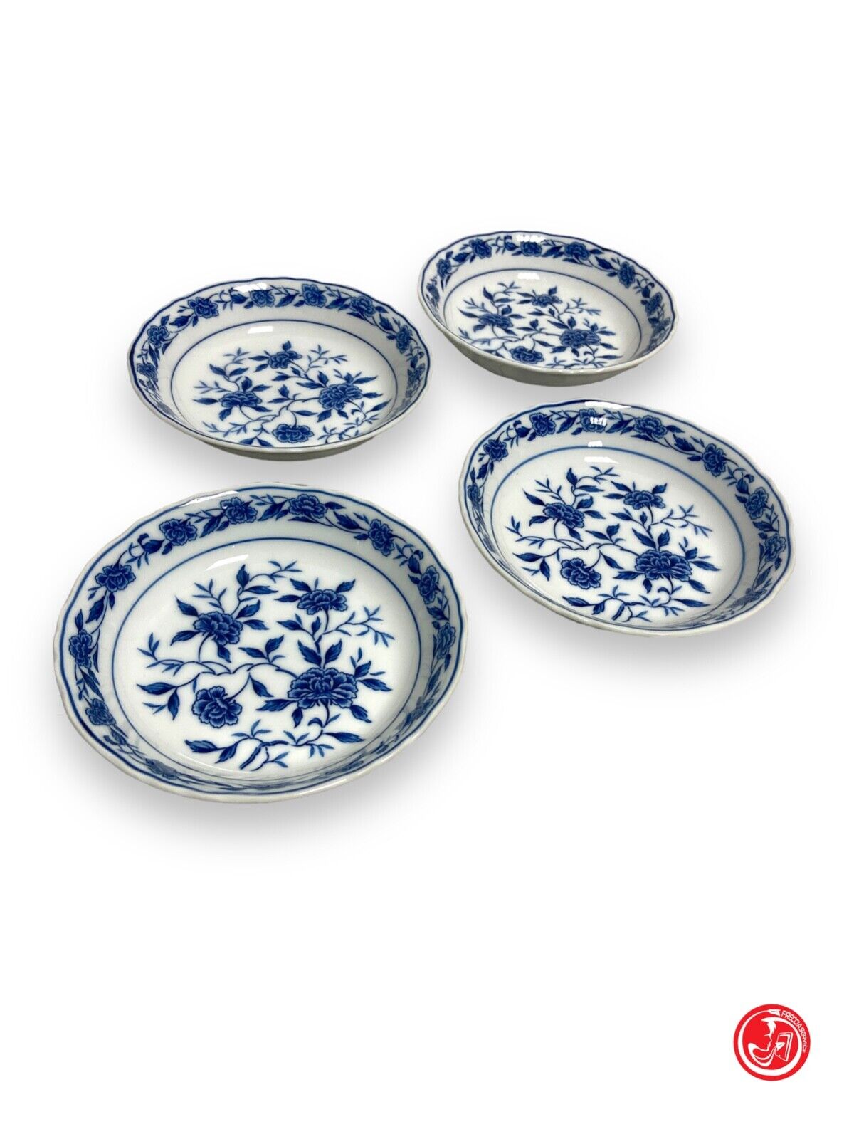 4 piatti Fine China - Blue Chatham - Japan