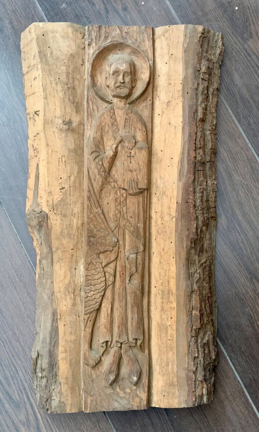 Decorazioni da parete religiose intagliate in legno