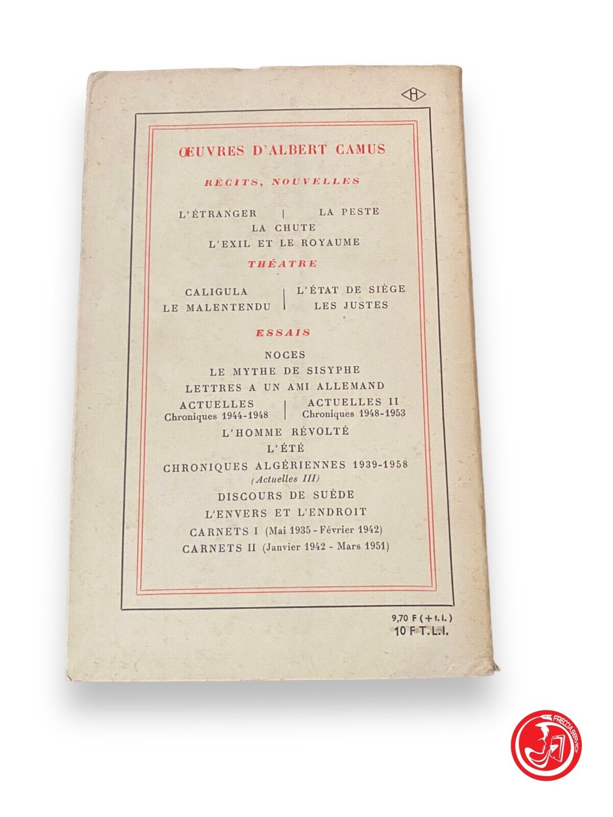 Le malentendu - A. Camus, Gallimard